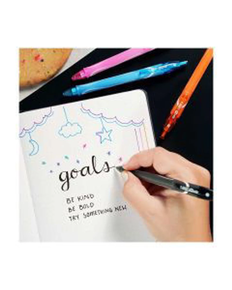 BIC Gel-ocity Quick Dry Gel Pen, Medium, Black