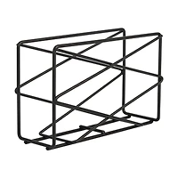 Black Metal Geometric Design Napkin Holder