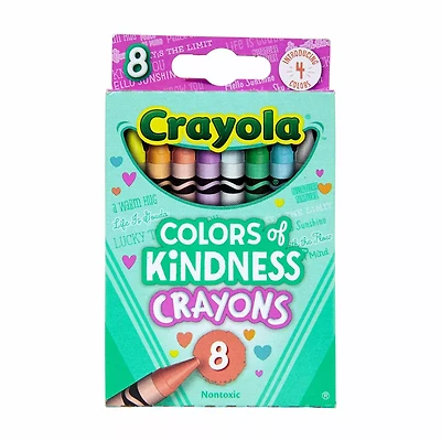 Crayola Colors of Kindness Crayons, 8 ct