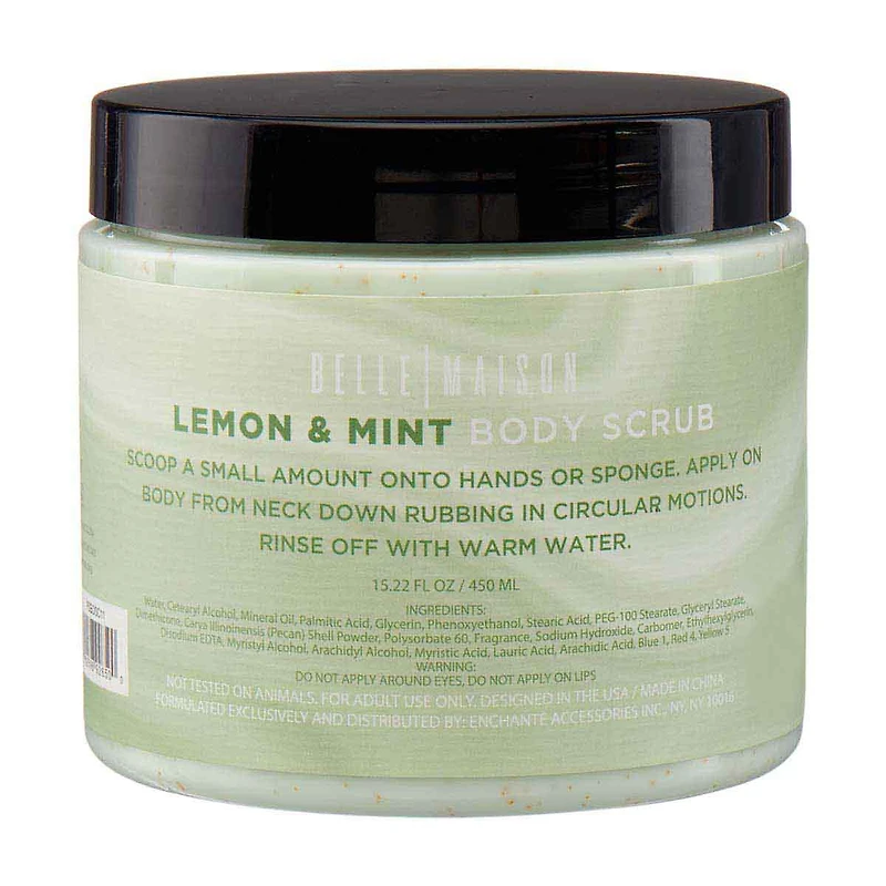 Belle Maison Body Scrub, Lemon and Mint