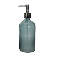 Ombre Glass Soap Pump Dispenser, Green