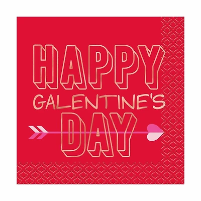 'Happy Galentine's Day' Cocktail Napkins, 16 Count