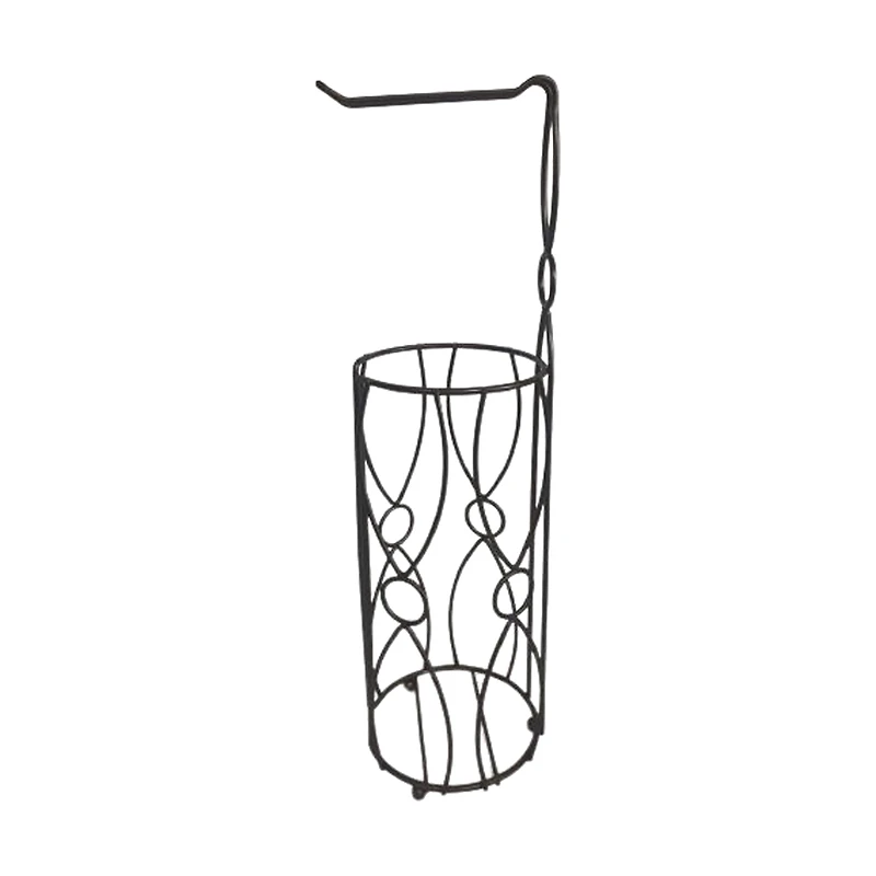 Free Standing Toilet Paper Reserve Holder, Bronze