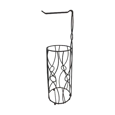 Free Standing Toilet Paper Reserve Holder, Bronze