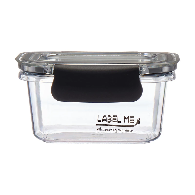 Airtight Food Storage Container, 12 oz, Black