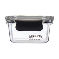 Airtight Food Storage Container, 12 oz, Black