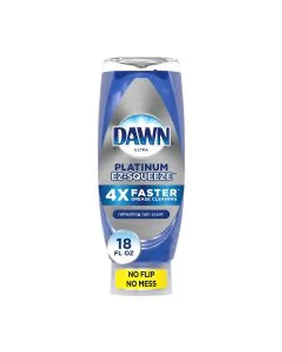 Dawn Ez-Squeeze Platinum Dishwashing Liquid Dish Soap - Refreshing Rain, 18 fl oz