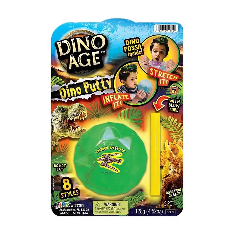 Ja-Ru Dino Age Dino Putty, 4.52 oz, Assorted