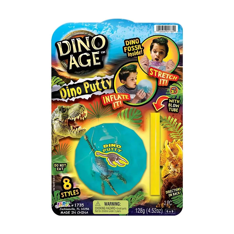 Ja-Ru Dino Age Dino Putty, 4.52 oz, Assorted