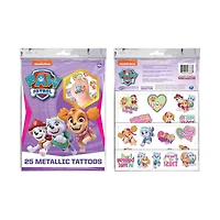 Kids Removable Metallic Tattoos, 25 pc