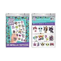 Kids Removable Metallic Tattoos, 25 pc
