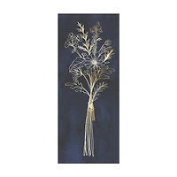 Canvas Wall Art with Gold Foil, 8 in x 20 in