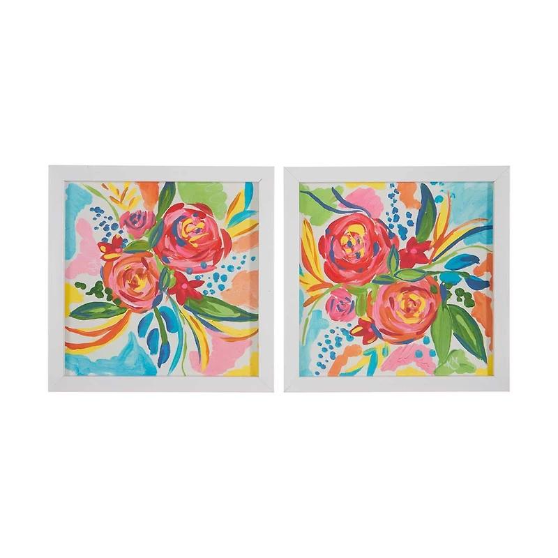Assorted Flower Wall Art, 2 ct
