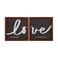 Assorted Sentiment Wall Art, 2 ct