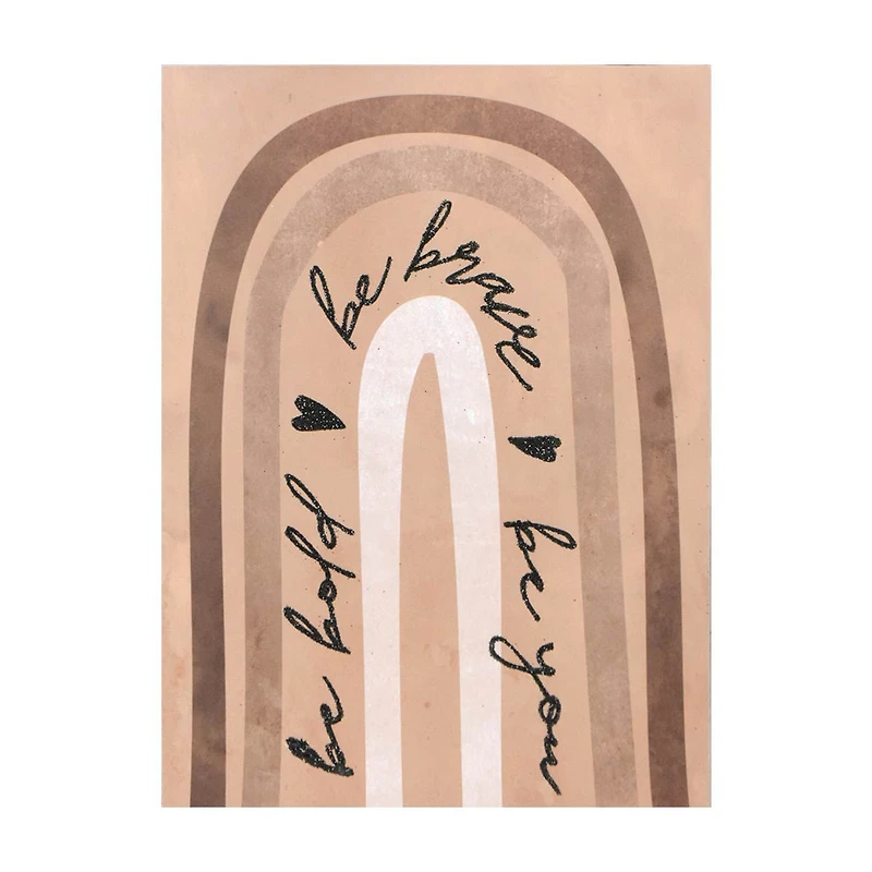 Boho Glittered Art, 6 in x 8 in