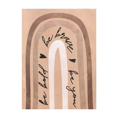 Boho Glittered Art, 6 in x 8 in