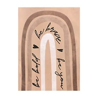 Boho Glittered Art, 6 in x 8 in