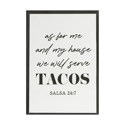 Quirky Sayings Art with Black Text, 5 in x 7