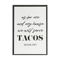 Quirky Sayings Art with Black Text, 5 in x 7