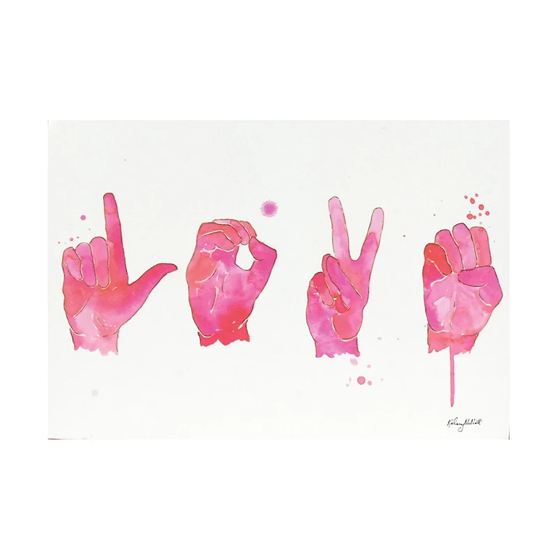 Kindness and Love Art, 6.5 in x 4.5 in