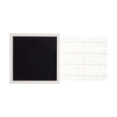 Letter Board, White, 10 in x 10 in