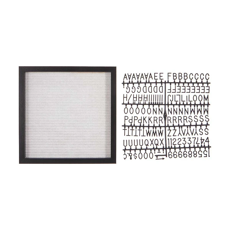 Letter Board, Black, 10 in x 10 in