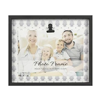 Photo Frame with Clip, Black, 5 in x 7 in