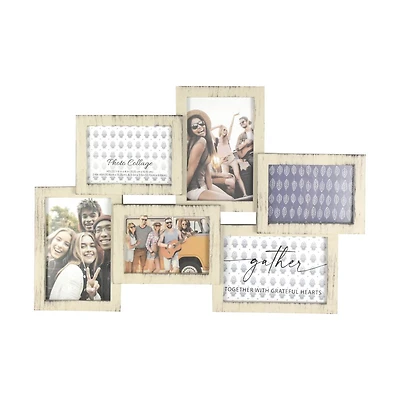 6-Photo Collage Frame, Wood