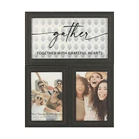 Dual Photo Collage Frame Set, Black