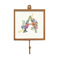 Floral Monogram Wall Hook