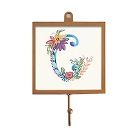 Floral Monogram Wall Hook