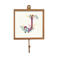 Floral Monogram Wall Hook