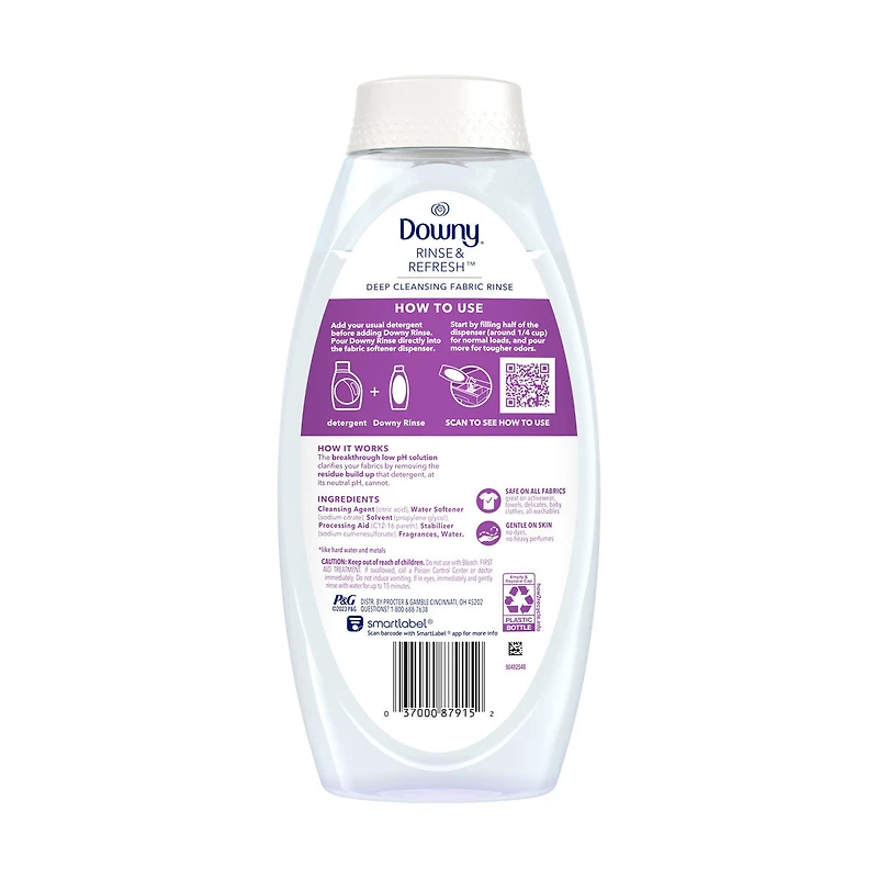 Downy Rinse & Refresh Laundry Odor Remover and Fabric Softener - Fresh Lavender, 25.5 fl oz