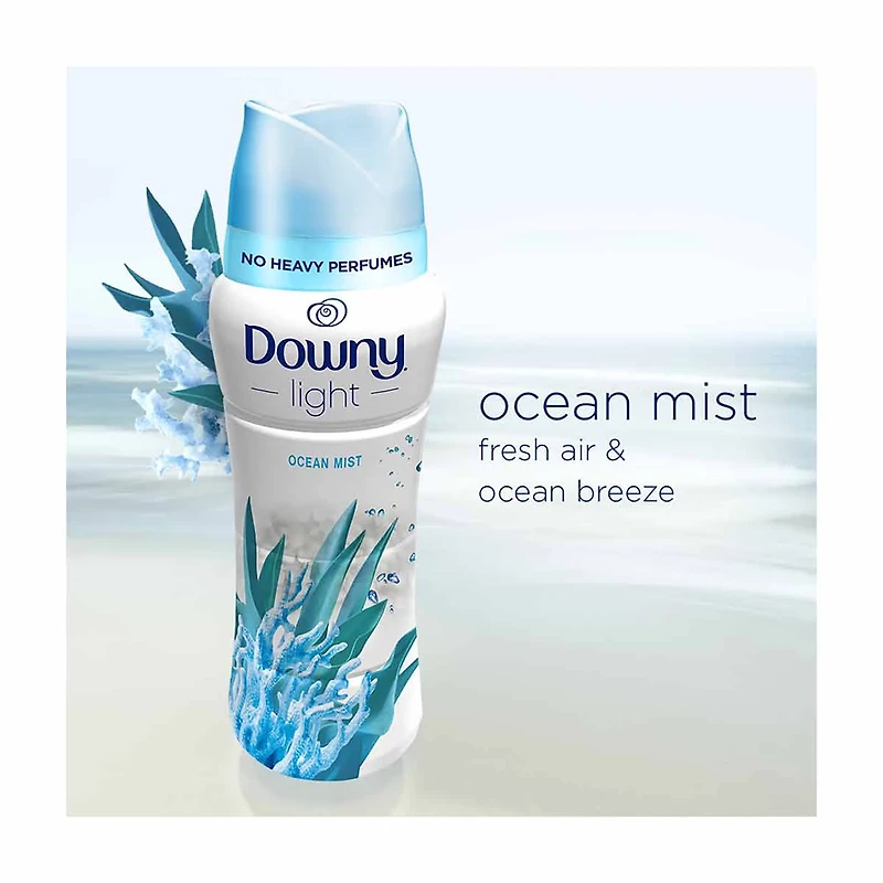 Downy Light In Wash Scent Booster Beads Ocean Mist, 5 oz