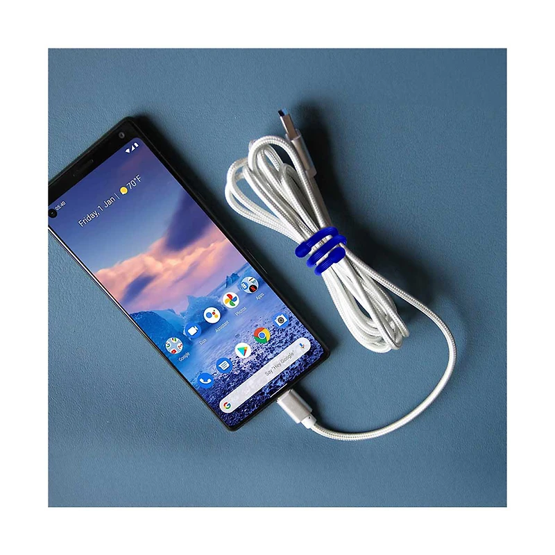 Stylish Silicone Bendable Ties, 6 ct