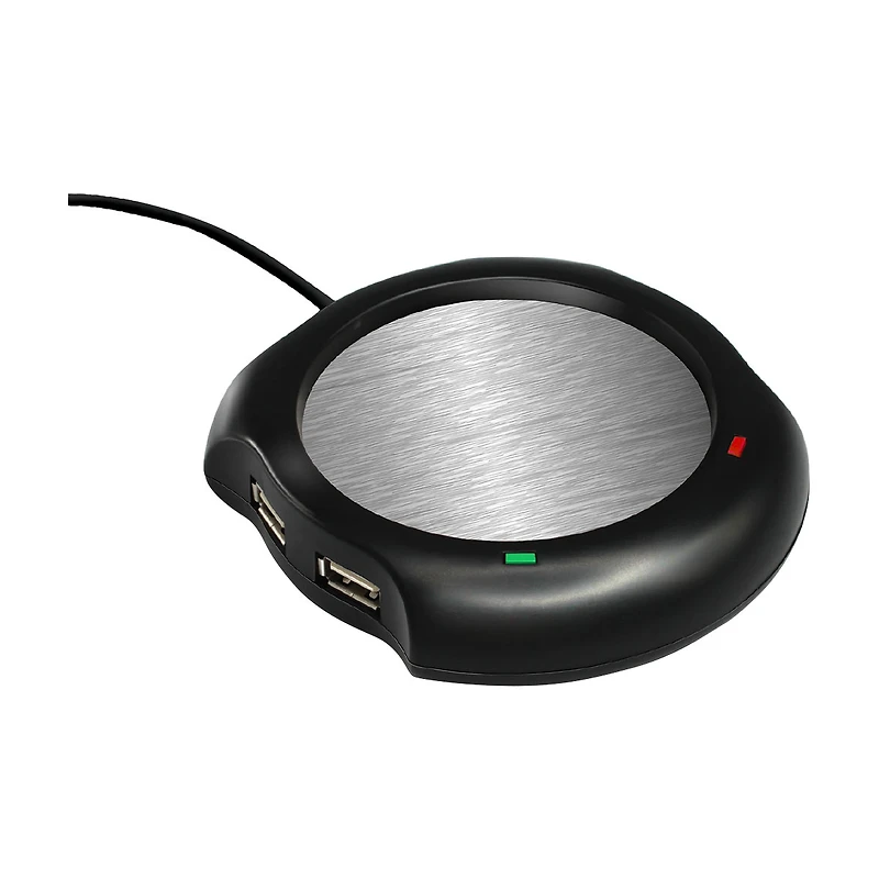 Mug Warmer with USB Ports, Black