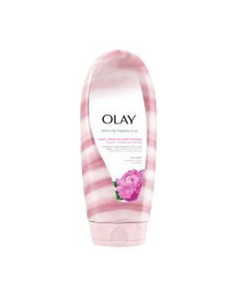 Olay Moisture Ribbons Plus Shea + Notes of Peony Blossom Body Wash, 18 fl oz
