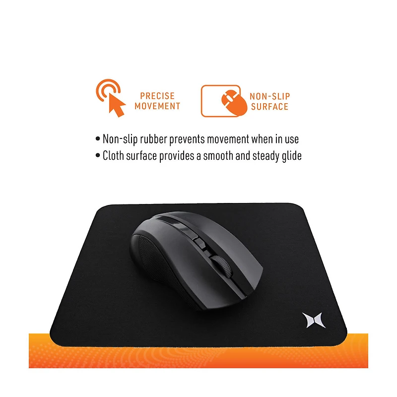 Mouse Pad with Rubberized Base