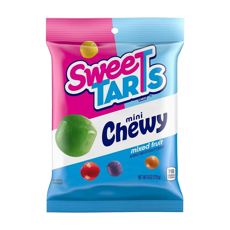 SweeTARTS Mini Chewy, Candy, Mixed Fruit, 6 oz