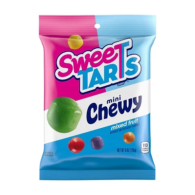 SweeTARTS Mini Chewy, Candy, Mixed Fruit, 6 oz