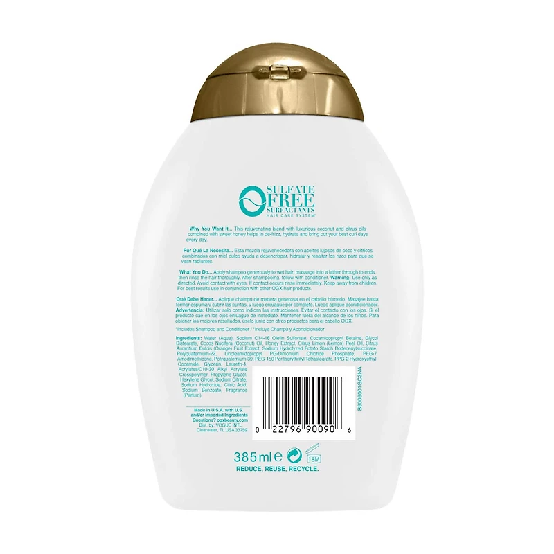 OGX Quenching + Coconut Curls Shampoo, 13 fl oz