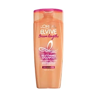 L'Oreal Paris Elvive Dream Lengths Restoring Shampoo for Long, Damaged Hair, 12.6 fl oz
