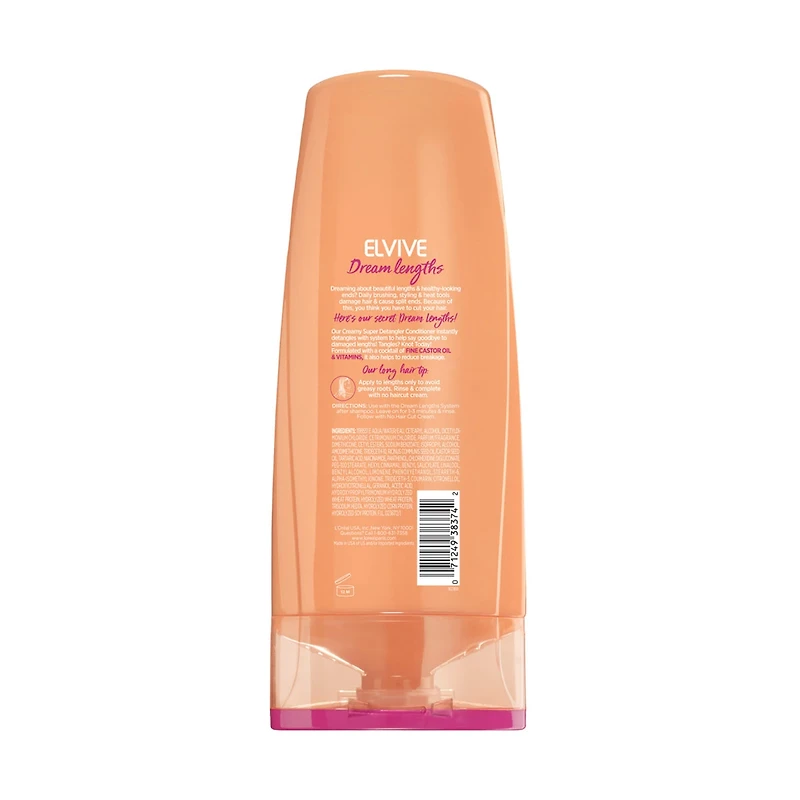 L'Oreal Paris Elvive Dream Lengths Super Detangler Conditioner, 12.6 fl oz
