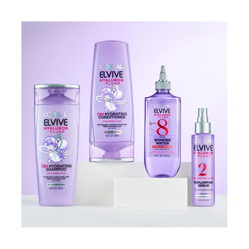 L'Oreal Paris Elvive Hyaluron Plump Hydrating Shampoo, 12.6 fl oz