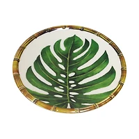 Leaf Printed Salad Plate