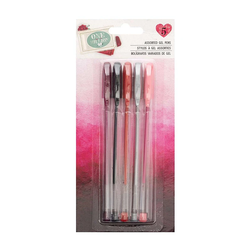 American Crafts Assorted Gel Pens, 5 pc