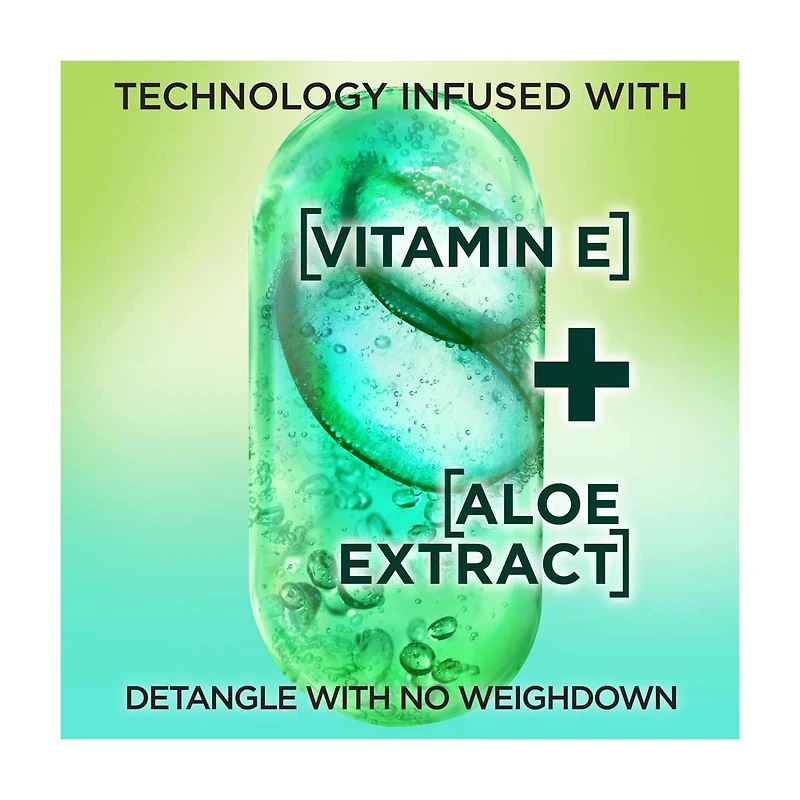 Garnier Fructis Pure Clean Detangler and Air Dry - Vitamin E + Aloe Extract, 5 fl oz