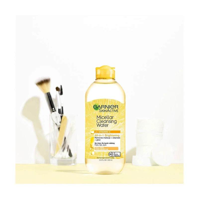 Garnier SkinActive Micellar Cleansing Water with Vitamin C, 13.5 fl oz