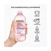Garnier SkinActive Micellar Cleansing Water with Rose Water, 13.5 fl oz