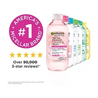 Garnier SkinActive Micellar Cleansing Water with Rose Water, 13.5 fl oz
